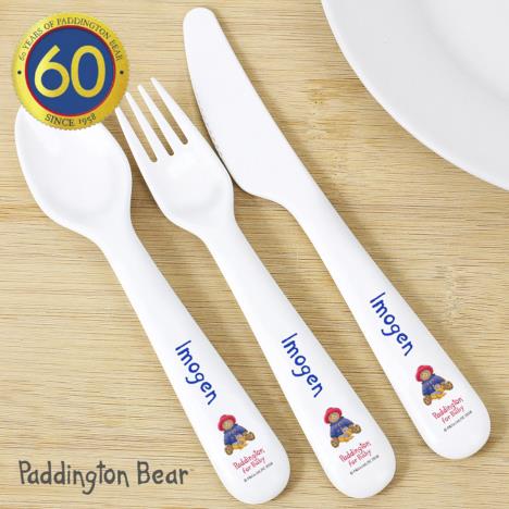 Personalised Paddington Bear For Baby 3 Pc Cutlery Set Extra Image 2